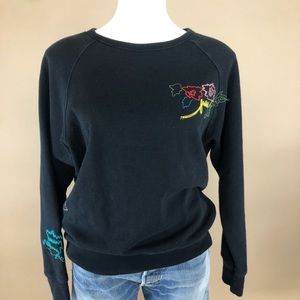 Aritzia Wilfred Embroidered Crew Neck Sweatshirt L